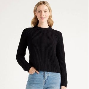 NWT Quince Organic Cotton Fisherman Sweater M